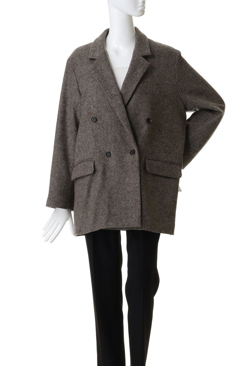 【ミディウミソリッド/MIDIUMISOLID】のdouble breasted tweed JK ジャケット 人気、トレンドファッション・服の通販 founy(ファニー) 　ファッション　Fashion　レディースファッション　Fashion for Women　アウター　Coat / Outerwear Collection　レディースジャケット・軽アウター　Jackets　ジャケット　Jacket, Outerwear　スラックス　Slacks, Dress Pants　ダウン　Down, Puffer　ツイード　Twill, Twill Weave　デニム　Denim, Jeans Material　マニッシュ　Mannish, Boyish　エレガント 上品　Elegant　新作・新入荷　New Arrivals / New In　other-2|ID: prp329100004769261 ipo3291000000034544031