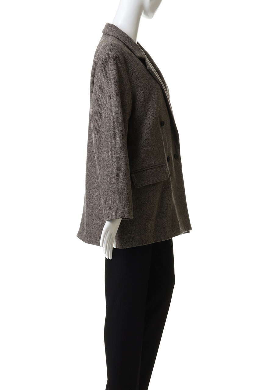 【ミディウミソリッド/MIDIUMISOLID】のdouble breasted tweed JK ジャケット 人気、トレンドファッション・服の通販 founy(ファニー) 　ファッション　Fashion　レディースファッション　Fashion for Women　アウター　Coat / Outerwear Collection　レディースジャケット・軽アウター　Jackets　ジャケット　Jacket, Outerwear　スラックス　Slacks, Dress Pants　ダウン　Down, Puffer　ツイード　Twill, Twill Weave　デニム　Denim, Jeans Material　マニッシュ　Mannish, Boyish　エレガント 上品　Elegant　新作・新入荷　New Arrivals / New In　other-3|ID: prp329100004769261 ipo3291000000034544033