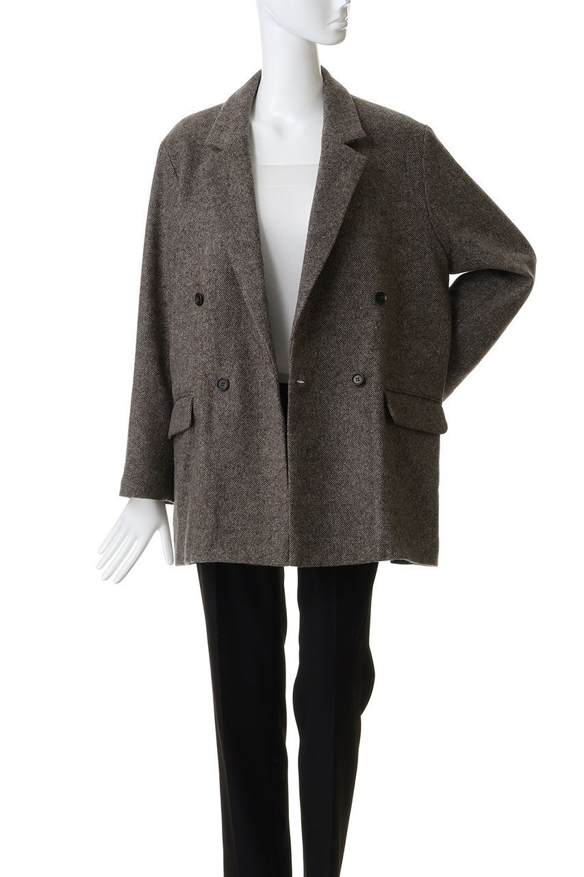 【ミディウミソリッド/MIDIUMISOLID】のdouble breasted tweed JK ジャケット 人気、トレンドファッション・服の通販 founy(ファニー) 　ファッション　Fashion　レディースファッション　Fashion for Women　アウター　Coat / Outerwear Collection　レディースジャケット・軽アウター　Jackets　ジャケット　Jacket, Outerwear　スラックス　Slacks, Dress Pants　ダウン　Down, Puffer　ツイード　Twill, Twill Weave　デニム　Denim, Jeans Material　マニッシュ　Mannish, Boyish　エレガント 上品　Elegant　新作・新入荷　New Arrivals / New In　other-7|ID: prp329100004769261 ipo3291000000034544038