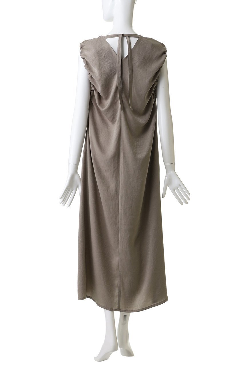 【ミディウミソリッド/MIDIUMISOLID】のランダムシャーリングワンピース 人気、トレンドファッション・服の通販 founy(ファニー) 　ファッション　Fashion　レディースファッション　Fashion for Women　ワンピース　Dresses　チュニック　Tunic Tops & Dresses　おすすめ　Recommended / Our Picks　サンダル　Sandals, Summer Shoes　シャーリング　Shirring, Ruched　スニーカー　Sneakers, Trainers　チュニック　Tunic, Long Top　ドレープ　Drape, Draping Fabric　ファブリック　Fabric, Textile　ランダム　Random, Irregular　ロング　Long, Long-Length　other-4|ID: prp329100004769262 ipo3291000000035772114