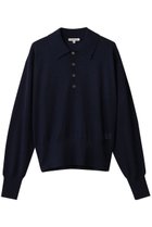 【ブラミンク/BLAMINK】の18Gレギュラーカラーロングスリーブニット ネイビー|ID: prp329100004769266 ipo3291000000034544084