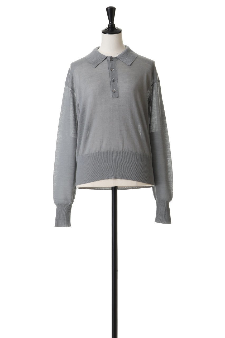 【ブラミンク/BLAMINK】の18Gレギュラーカラーロングスリーブニット 人気、トレンドファッション・服の通販 founy(ファニー) 　ファッション　Fashion　レディースファッション　Fashion for Women　トップス・カットソー　Cut & Sew Tops　ニット　Knit Tops & Sweaters　カジュアルプルオーバー・ニットトップス　Pullovers & Knit Tops / Casual Pullovers　シアー　Sheer, See-Through　シンプル　Simple, Minimal　トレンド　Trend, Trending Now　バランス　Balance, Style Balance　新作・新入荷　New Arrivals / New In　A/W・秋冬　Autumn/Winter　other-2|ID: prp329100004769266 ipo3291000000034544086