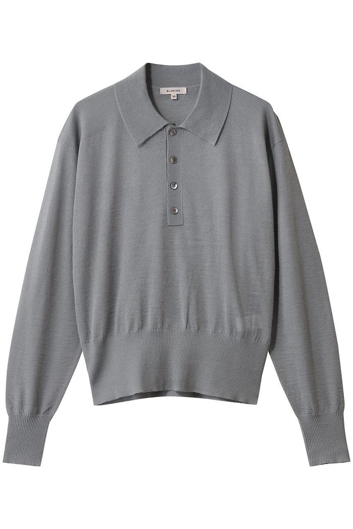 【ブラミンク/BLAMINK】の18Gレギュラーカラーロングスリーブニット インテリア・キッズ・メンズ・レディースファッション・服の通販 founy(ファニー) https://founy.com/ ファッション Fashion レディースファッション Fashion for Women トップス・カットソー Cut & Sew Tops ニット Knit Tops & Sweaters カジュアルプルオーバー・ニットトップス Pullovers & Knit Tops / Casual Pullovers シアー Sheer, See-Through シンプル Simple, Minimal トレンド Trend, Trending Now バランス Balance, Style Balance A/W・秋冬 Autumn/Winter |ID: prp329100004769266 ipo3291000000036005291