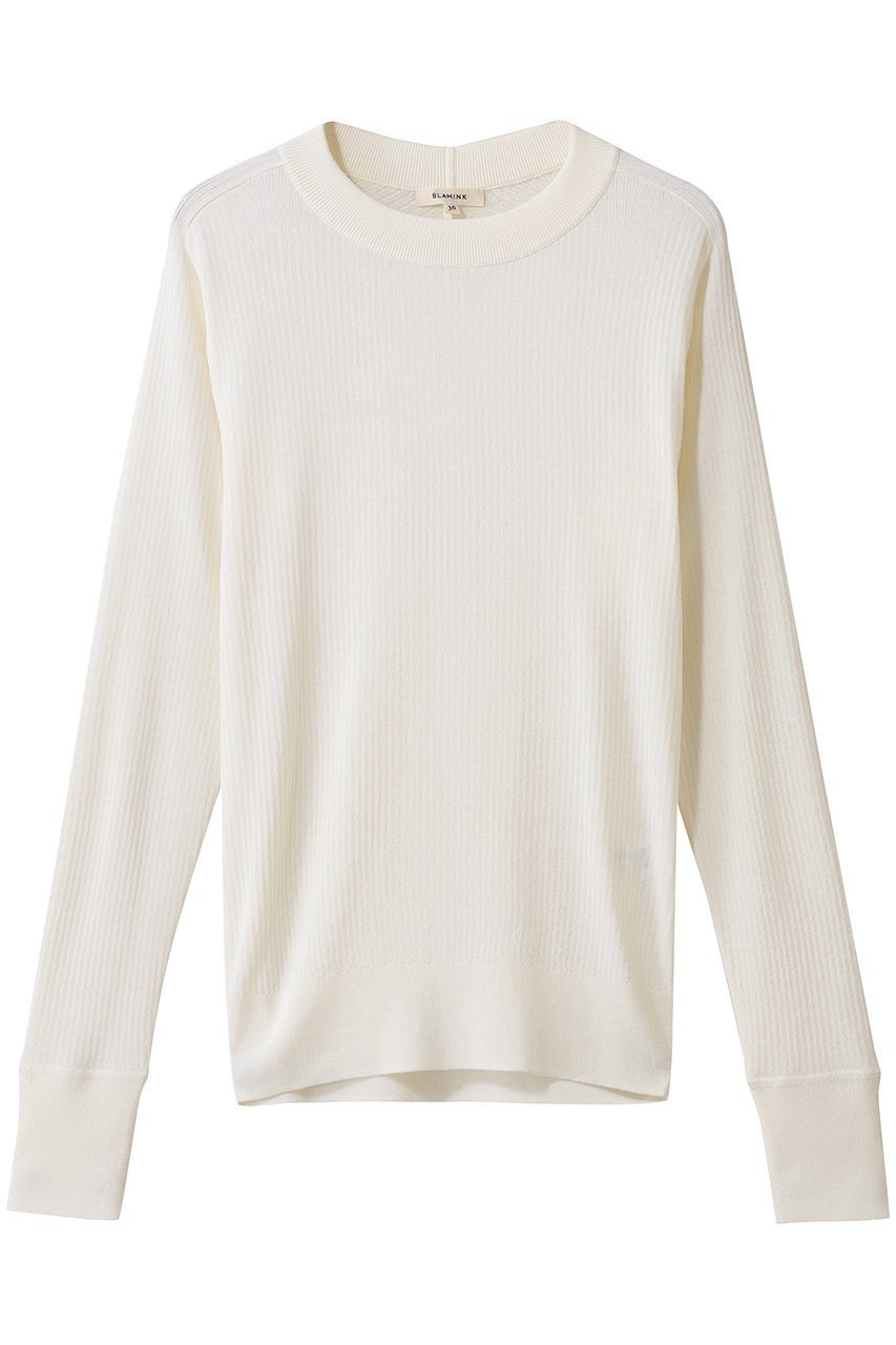 【ブラミンク/BLAMINK】の18Gリブクルーニット 人気、トレンドファッション・服の通販 founy(ファニー) 　ファッション　Fashion　レディースファッション　Fashion for Women　トップス・カットソー　Cut & Sew Tops　ニット　Knit Tops & Sweaters　カジュアルプルオーバー・ニットトップス　Pullovers & Knit Tops / Casual Pullovers　シンプル　Simple, Minimal　モチーフ　Motif, Design Theme　ランダム　Random, Irregular　 other-1|ID: prp329100004769267 ipo3291000000035626404