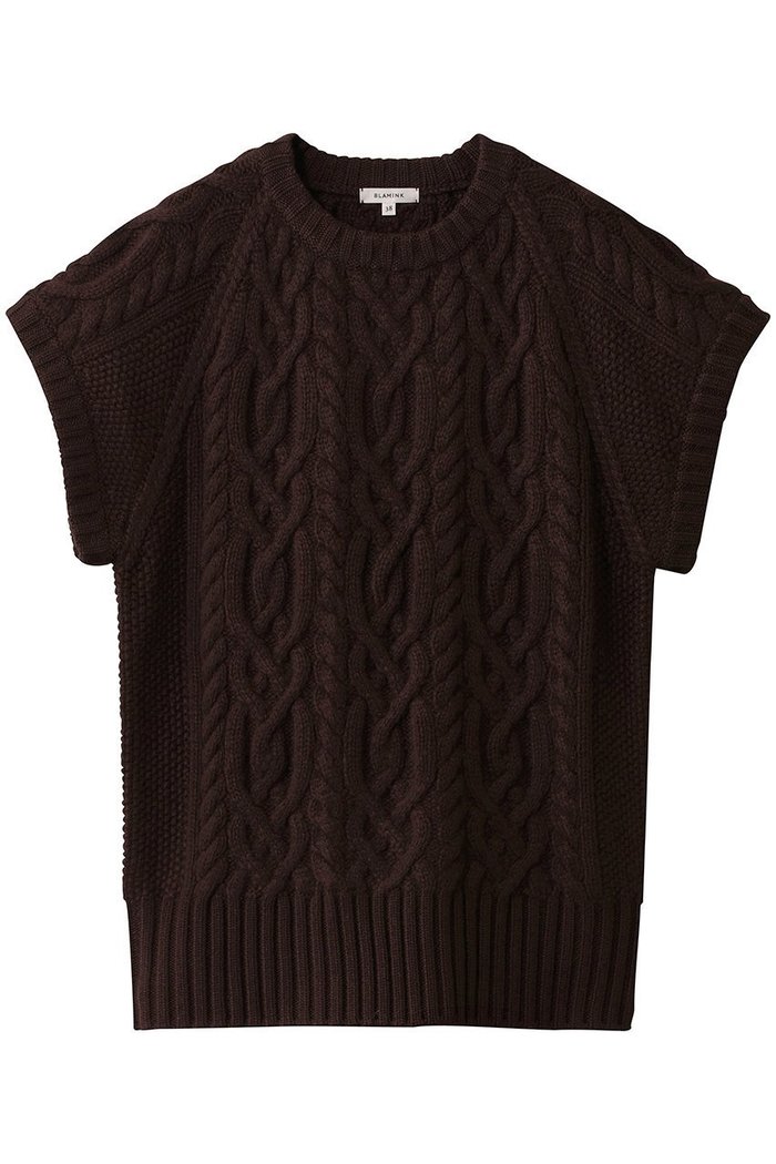 【ブラミンク/BLAMINK】のハンドケーブルニットベスト インテリア・キッズ・メンズ・レディースファッション・服の通販 founy(ファニー) https://founy.com/ ファッション Fashion レディースファッション Fashion for Women トップス・カットソー Cut & Sew Tops ニット Knit Tops & Sweaters ベスト&ジレ / 重ね着スタイル Vests & Gilets カジュアルプルオーバー・ニットトップス Pullovers & Knit Tops / Casual Pullovers タートルネック Turtleneck, High Neck ベスト Vest, Waistcoat 新作・新入荷 New Arrivals / New In |ID: prp329100004769268 ipo3291000000034544100