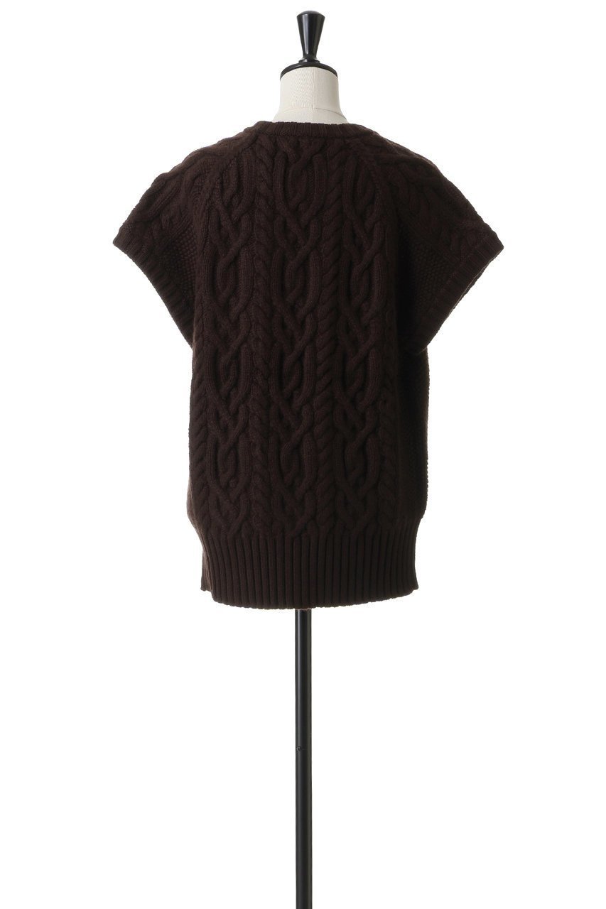 【ブラミンク/BLAMINK】のハンドケーブルニットベスト 人気、トレンドファッション・服の通販 founy(ファニー) 　ファッション　Fashion　レディースファッション　Fashion for Women　トップス・カットソー　Cut & Sew Tops　ニット　Knit Tops & Sweaters　ベスト&ジレ / 重ね着スタイル　Vests & Gilets　カジュアルプルオーバー・ニットトップス　Pullovers & Knit Tops / Casual Pullovers　タートルネック　Turtleneck, High Neck　ベスト　Vest, Waistcoat　新作・新入荷　New Arrivals / New In　other-4|ID: prp329100004769268 ipo3291000000034544107