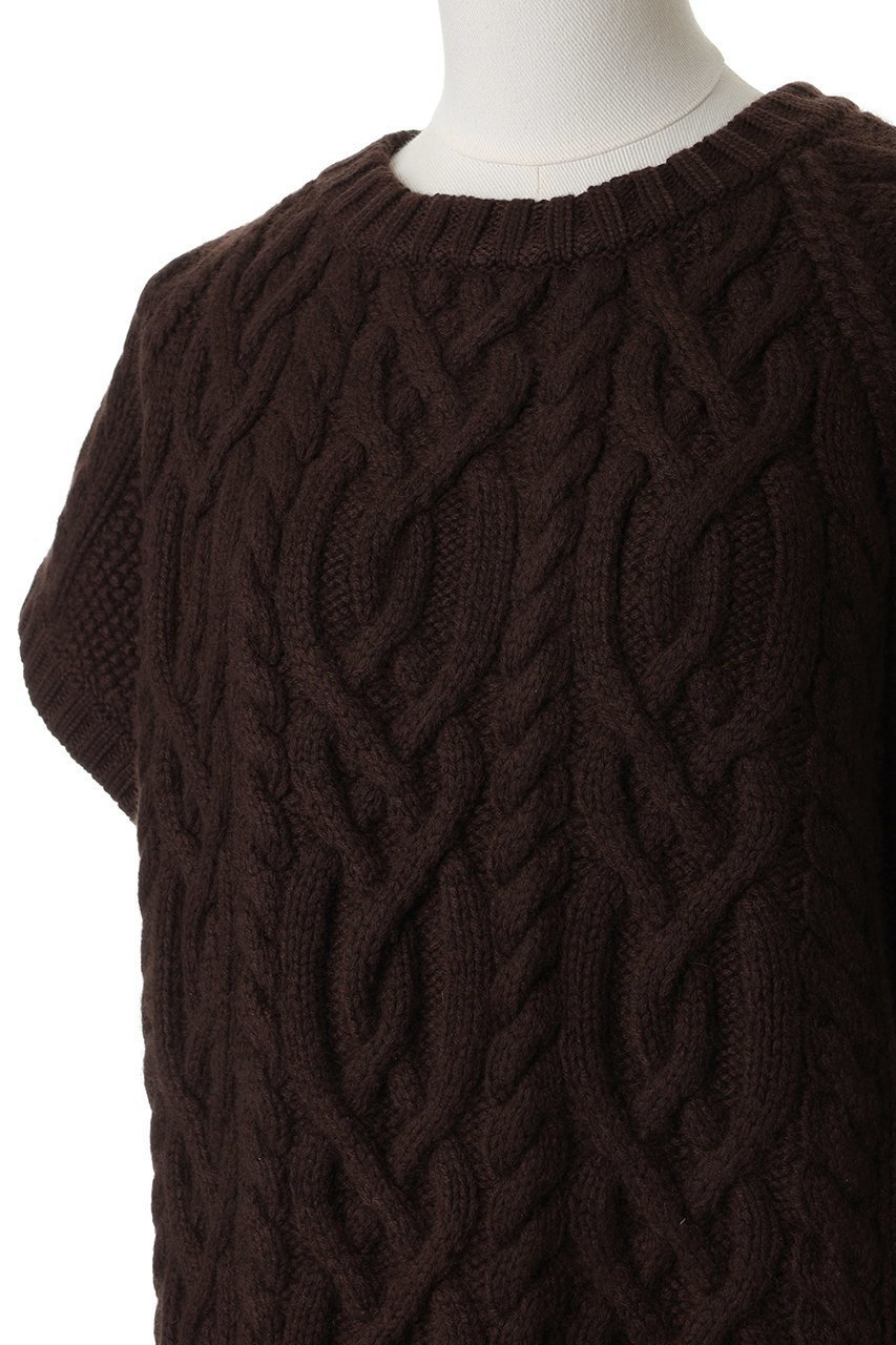 【ブラミンク/BLAMINK】のハンドケーブルニットベスト 人気、トレンドファッション・服の通販 founy(ファニー) 　ファッション　Fashion　レディースファッション　Fashion for Women　トップス・カットソー　Cut & Sew Tops　ニット　Knit Tops & Sweaters　ベスト&ジレ / 重ね着スタイル　Vests & Gilets　カジュアルプルオーバー・ニットトップス　Pullovers & Knit Tops / Casual Pullovers　タートルネック　Turtleneck, High Neck　ベスト　Vest, Waistcoat　other-5|ID: prp329100004769268 ipo3291000000035668300