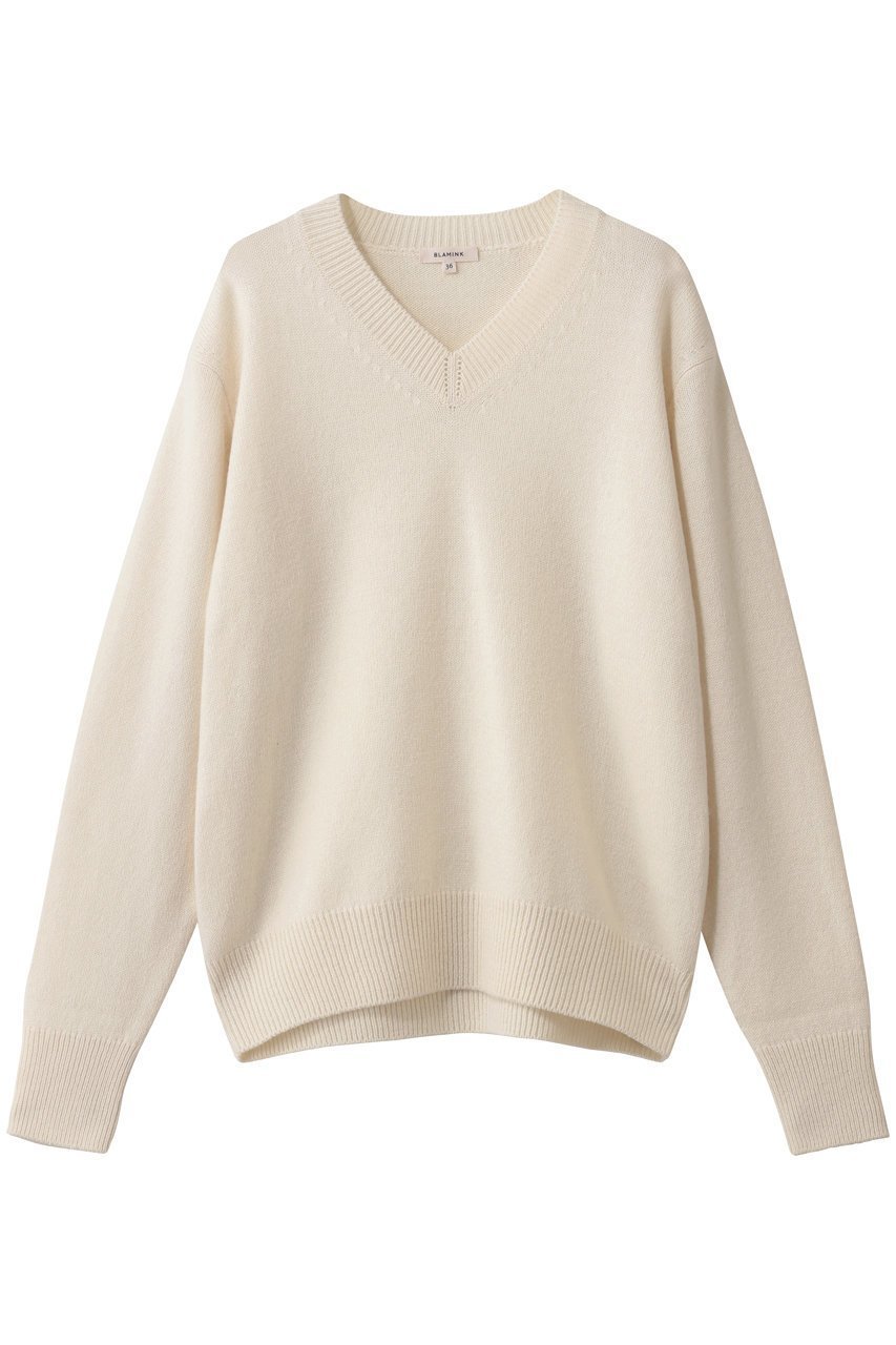 【ブラミンク/BLAMINK】の7GVネックニット インテリア・キッズ・メンズ・レディースファッション・服の通販 founy(ファニー) ファッション Fashion レディースファッション Fashion for Women トップス・カットソー Cut & Sew Tops ニット Knit Tops & Sweaters カジュアルプルオーバー・ニットトップス Pullovers & Knit Tops / Casual Pullovers Vネックトップス V-Neck Tops / V-Cut Neckline Shirts なめらか Smooth, Silky Texture バランス Balance, Style Balance 新作・新入荷 New Arrivals / New In ナチュラル|ID: prp329100004769269 ipo3291000000034544111