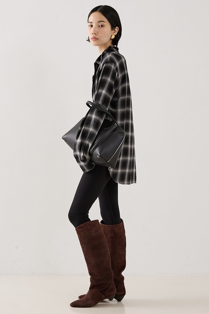 【ザ ストア バイ シー/THE STORE by C】の【REMI RELIEF】【別注】レーヨンツイルチェックシャツ 人気、トレンドファッション・服の通販 founy(ファニー) ファッション Fashion レディースファッション Fashion for Women トップス・カットソー Cut & Sew Tops シャツ・ブラウス・オフィスカジュアル Elegant Blouses & Button-Ups ウォッシュ Washed Finish カフス Cuff Design スリット Slit, Slit Detail スリーブ Sleeve, Long Sleeve / Short Sleeve チェック Check, Plaid, Tartan ドット Polka Dot, Dot Pattern ポケット Pocket, Pocket Detail ロング Long, Long-Length エレガント 上品 Elegant 別注 Limited Edition, Custom Order 新作・新入荷 New Arrivals / New In other-5|ID: prp329100004769273 ipo3291000000034544164