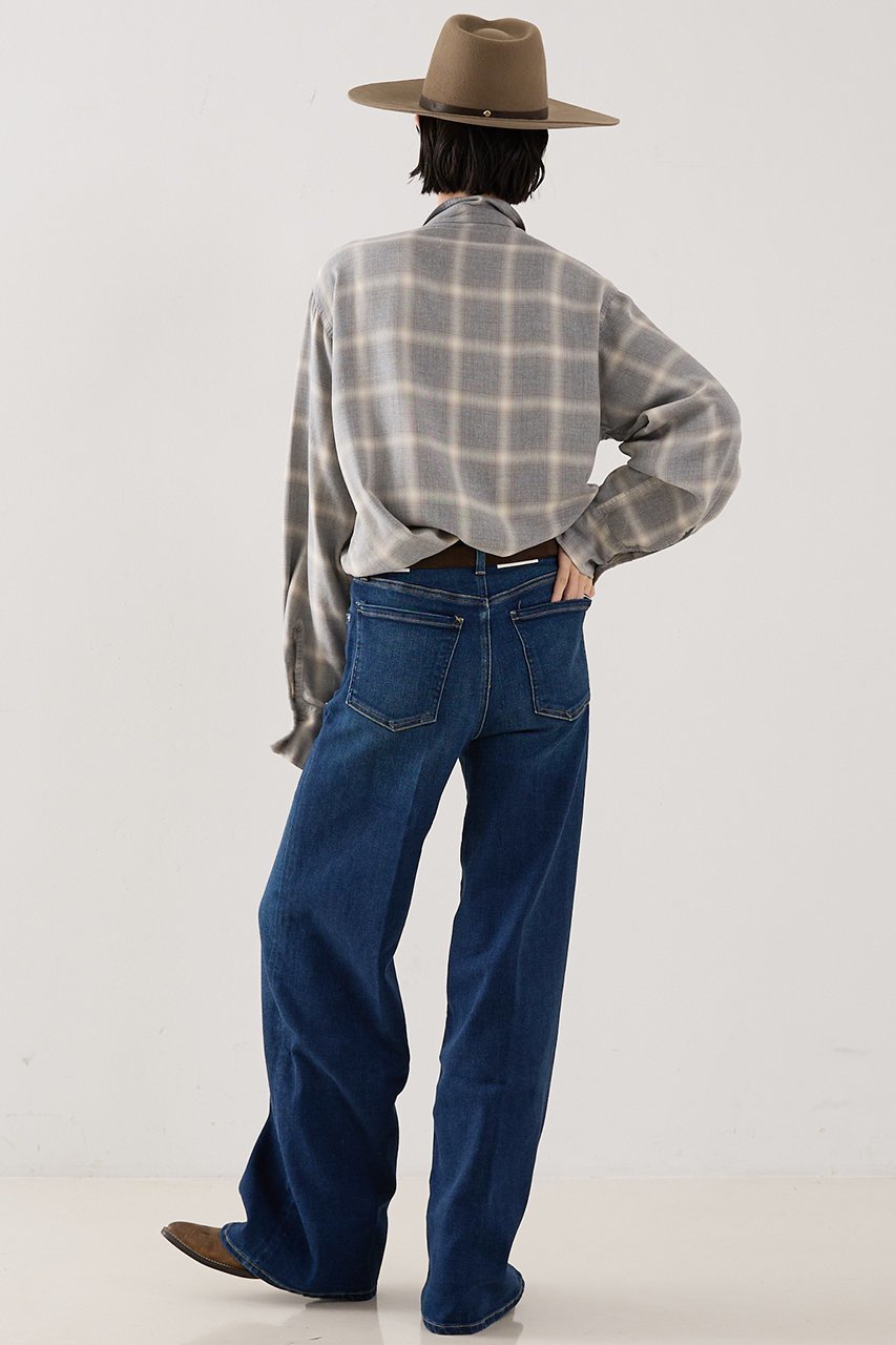 【ザ ストア バイ シー/THE STORE by C】の【REMI RELIEF】【別注】レーヨンツイルチェックシャツ 人気、トレンドファッション・服の通販 founy(ファニー) 　ファッション　Fashion　レディースファッション　Fashion for Women　トップス・カットソー　Cut & Sew Tops　シャツ・ブラウス・オフィスカジュアル　Elegant Blouses & Button-Ups　ウォッシュ　Washed Finish　カフス　Cuff Design　スリット　Slit, Slit Detail　スリーブ　Sleeve, Long Sleeve / Short Sleeve　チェック　Check, Plaid, Tartan　ドット　Polka Dot, Dot Pattern　ポケット　Pocket, Pocket Detail　ロング　Long, Long-Length　エレガント 上品　Elegant　別注　Limited Edition, Custom Order　other-5|ID: prp329100004769273 ipo3291000000035541749