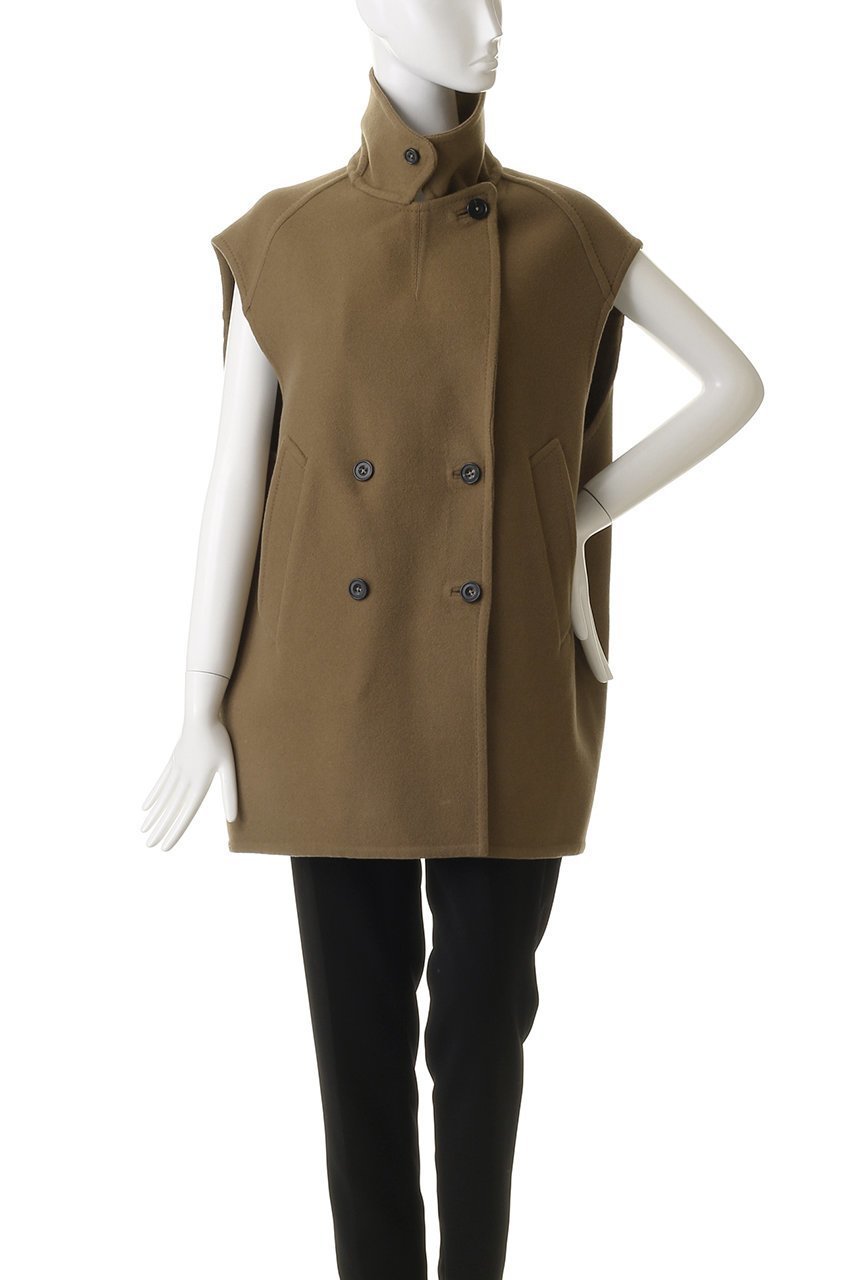 【ザ ストア バイ シー/THE STORE by C】の【COCUCA】リバーPコートベスト 人気、トレンドファッション・服の通販 founy(ファニー) 　ファッション　Fashion　レディースファッション　Fashion for Women　アウター　Coat / Outerwear Collection　コート・ロングコート・ピーコート　Long Coats, Peacoats & More　Pコート　Pea Coats　おすすめ　Recommended / Our Picks　ショート　Short, Short Length　ノースリーブ　Sleeveless, No-Sleeve　ベスト　Vest, Waistcoat　メルトン　Melton, Heavy Wool　ヨーク　Yoke, Yoke Design　ロング　Long, Long-Length　冬　Winter / This Winter　別注　Limited Edition, Custom Order　秋　Autumn　A/W・秋冬　Autumn/Winter　other-7|ID: prp329100004769274 ipo3291000000035772163