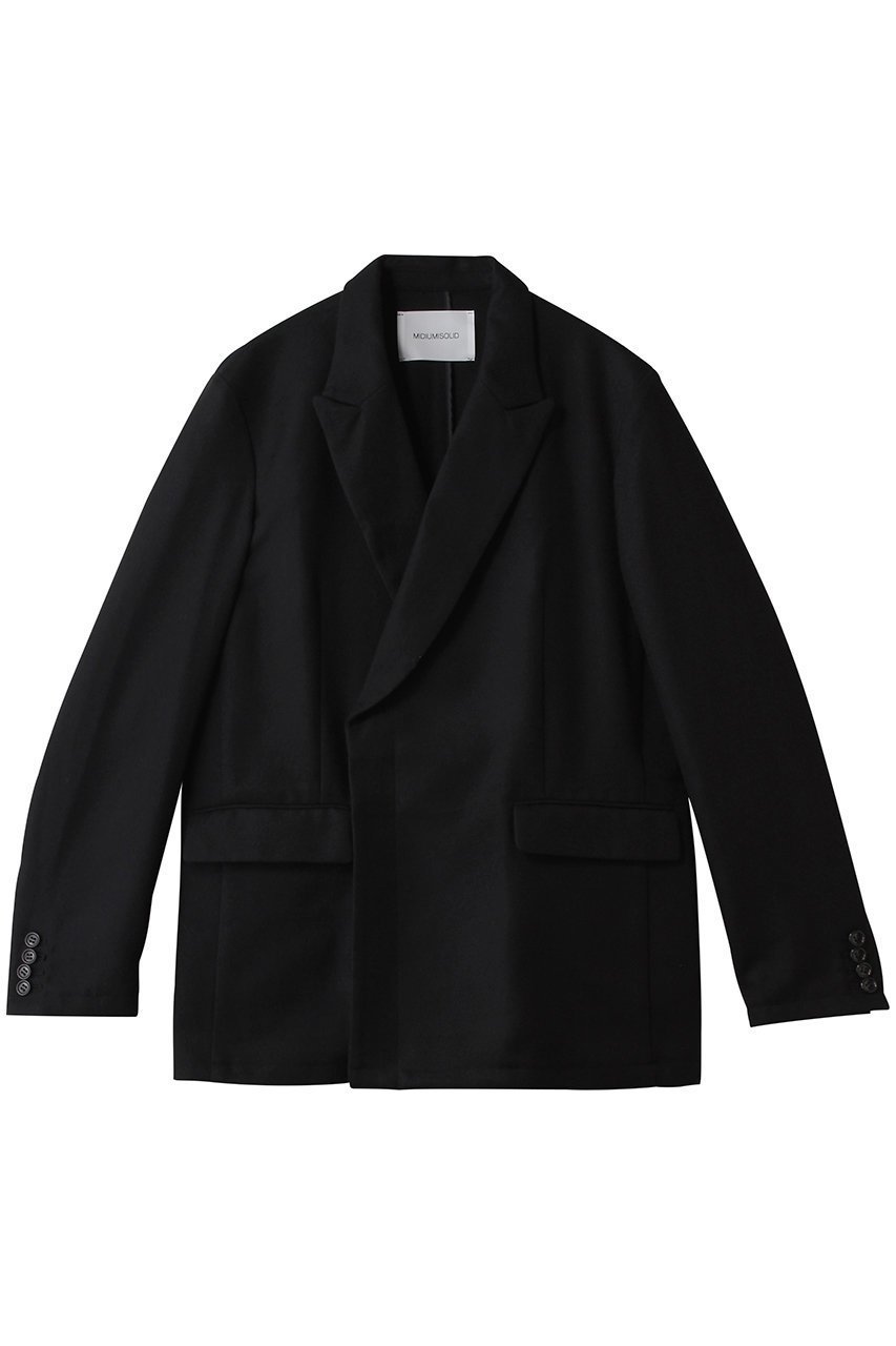 【ミディウミソリッド/MIDIUMISOLID / MEN】の【MEN】wool serge JK ジャケット インテリア・キッズ・メンズ・レディースファッション・服の通販 founy(ファニー) 　ファッション　Fashion　メンズファッション　Fashion for Men　シェイプ　Shape, Slim Fit　ジャケット　Jacket, Outerwear　スマート　Smart, Elegant　リュクス　Luxury, Elegant, High-End, Chic　新作・新入荷　New Arrivals / New In　black|ID: prp329100004769278 ipo3291000000034544214