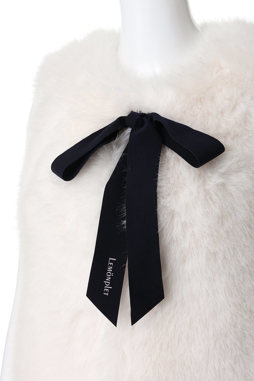 【レモンプレット/Lemonplet】のBLANCHE LONG VEST 人気、トレンドファッション・服の通販 founy(ファニー) 　ファッション　Fashion　レディースファッション　Fashion for Women　アウター　Coat / Outerwear Collection　レディースジャケット・軽アウター　Jackets　おすすめ　Recommended / Our Picks　ジャケット　Jacket, Outerwear　デニム　Denim, Jeans Material　トレンド　Trend, Trending Now　フェイクファー　Faux Fur, Imitation Fur　フェミニン　Feminine, Girly　ベスト　Vest, Waistcoat　ミニスカート　Mini Skirt, Short Skirt　リボン　Ribbon, Bow　ロング　Long, Long-Length　新作・新入荷　New Arrivals / New In　other-5|ID: prp329100004769281 ipo3291000000034544348