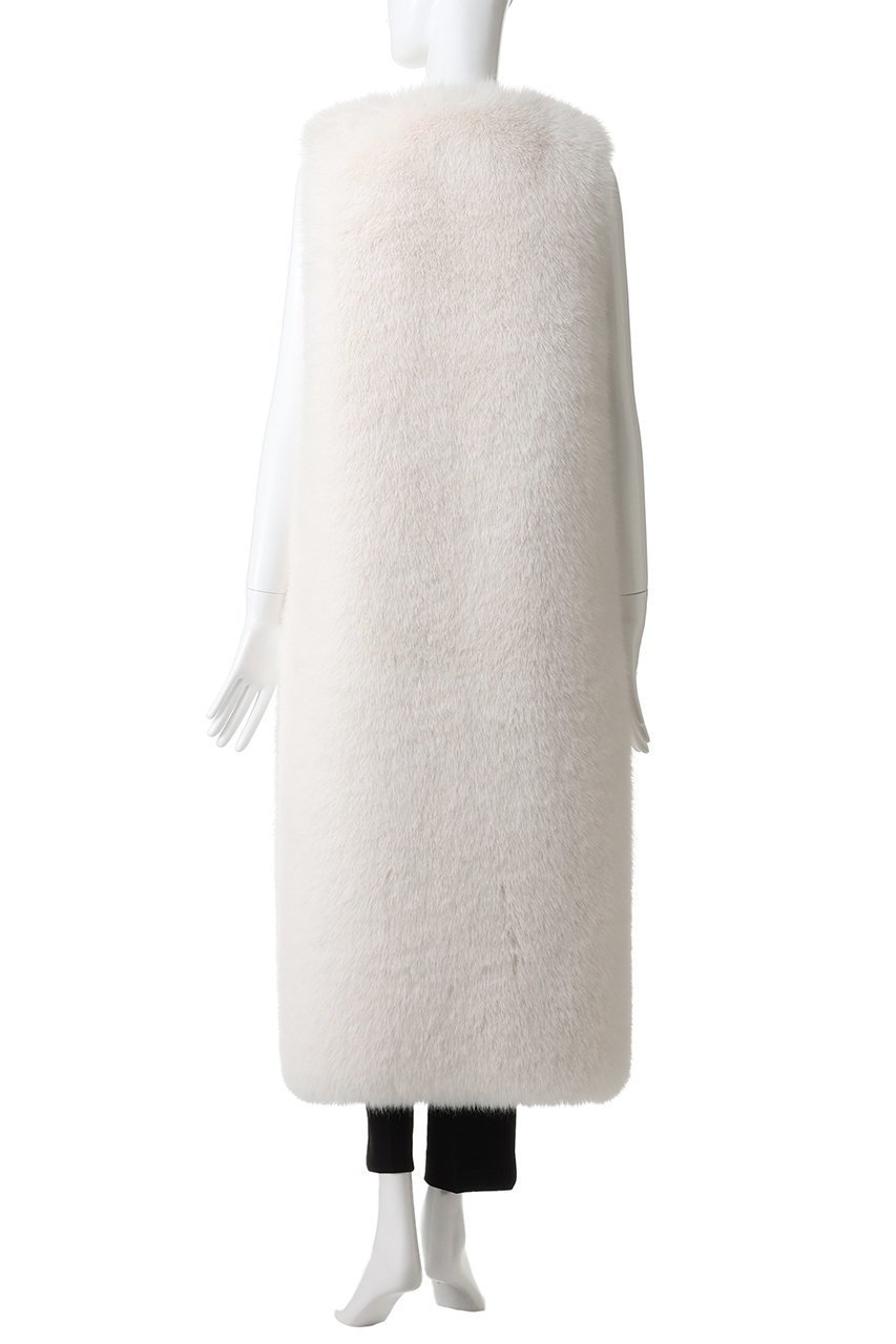 【レモンプレット/Lemonplet】のBLANCHE LONG VEST 人気、トレンドファッション・服の通販 founy(ファニー) 　ファッション　Fashion　レディースファッション　Fashion for Women　アウター　Coat / Outerwear Collection　レディースジャケット・軽アウター　Jackets　おすすめ　Recommended / Our Picks　ジャケット　Jacket, Outerwear　デニム　Denim, Jeans Material　トレンド　Trend, Trending Now　フェイクファー　Faux Fur, Imitation Fur　フェミニン　Feminine, Girly　ベスト　Vest, Waistcoat　ミニスカート　Mini Skirt, Short Skirt　リボン　Ribbon, Bow　ロング　Long, Long-Length　other-4|ID: prp329100004769281 ipo3291000000035703216