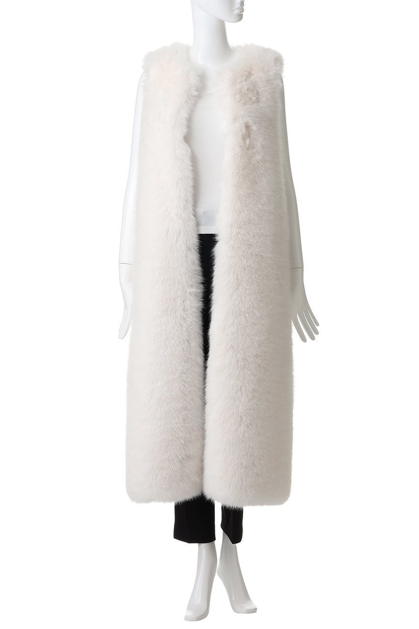 【レモンプレット/Lemonplet】のBLANCHE LONG VEST 人気、トレンドファッション・服の通販 founy(ファニー) 　ファッション　Fashion　レディースファッション　Fashion for Women　アウター　Coat / Outerwear Collection　レディースジャケット・軽アウター　Jackets　おすすめ　Recommended / Our Picks　ジャケット　Jacket, Outerwear　デニム　Denim, Jeans Material　トレンド　Trend, Trending Now　フェイクファー　Faux Fur, Imitation Fur　フェミニン　Feminine, Girly　ベスト　Vest, Waistcoat　ミニスカート　Mini Skirt, Short Skirt　リボン　Ribbon, Bow　ロング　Long, Long-Length　other-7|ID: prp329100004769281 ipo3291000000035703222