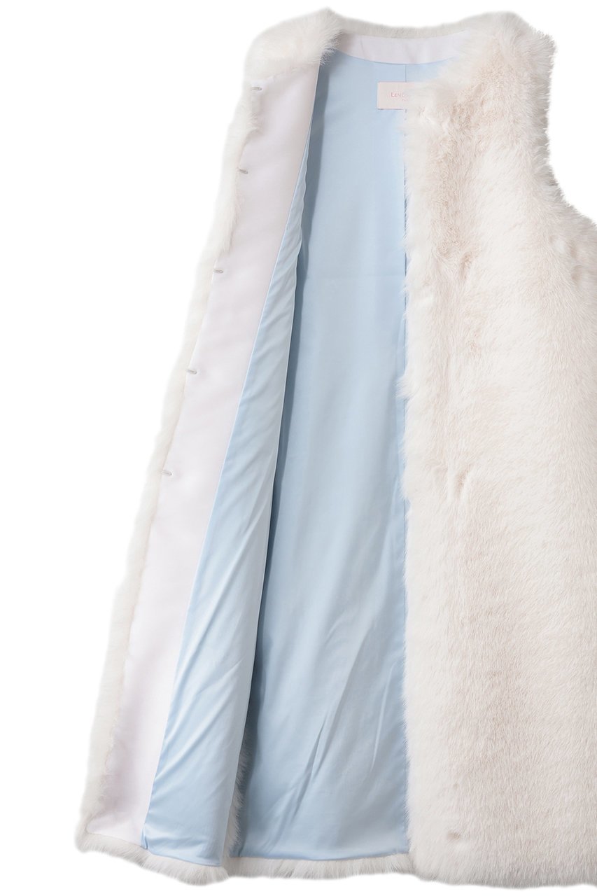 【レモンプレット/Lemonplet】のBLANCHE LONG VEST 人気、トレンドファッション・服の通販 founy(ファニー) 　ファッション　Fashion　レディースファッション　Fashion for Women　アウター　Coat / Outerwear Collection　レディースジャケット・軽アウター　Jackets　おすすめ　Recommended / Our Picks　ジャケット　Jacket, Outerwear　デニム　Denim, Jeans Material　トレンド　Trend, Trending Now　フェイクファー　Faux Fur, Imitation Fur　フェミニン　Feminine, Girly　ベスト　Vest, Waistcoat　ミニスカート　Mini Skirt, Short Skirt　リボン　Ribbon, Bow　ロング　Long, Long-Length　other-6|ID: prp329100004769281 ipo3291000000036754904