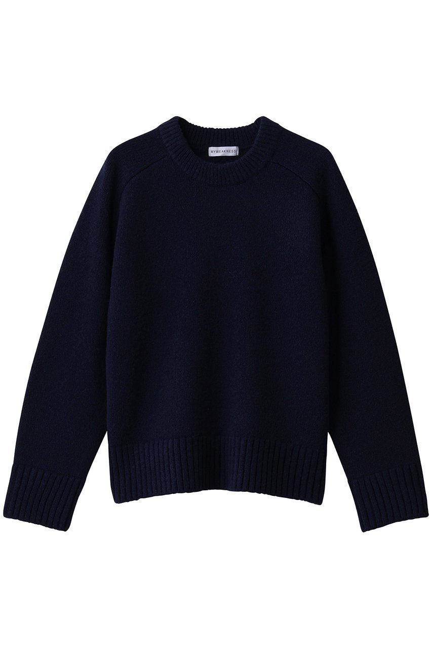 【マイ ウィークネス/MY WEAKNESS】のHilja Knit インテリア・キッズ・メンズ・レディースファッション・服の通販 founy(ファニー) 　ファッション　Fashion　レディースファッション　Fashion for Women　トップス・カットソー　Cut & Sew Tops　ニット　Knit Tops & Sweaters　カジュアルプルオーバー・ニットトップス　Pullovers & Knit Tops / Casual Pullovers　ベーシック　Basic, Essential　定番　Standard, Basic Item　新作・新入荷　New Arrivals / New In　ネイビー|ID: prp329100004769282 ipo3291000000034544353