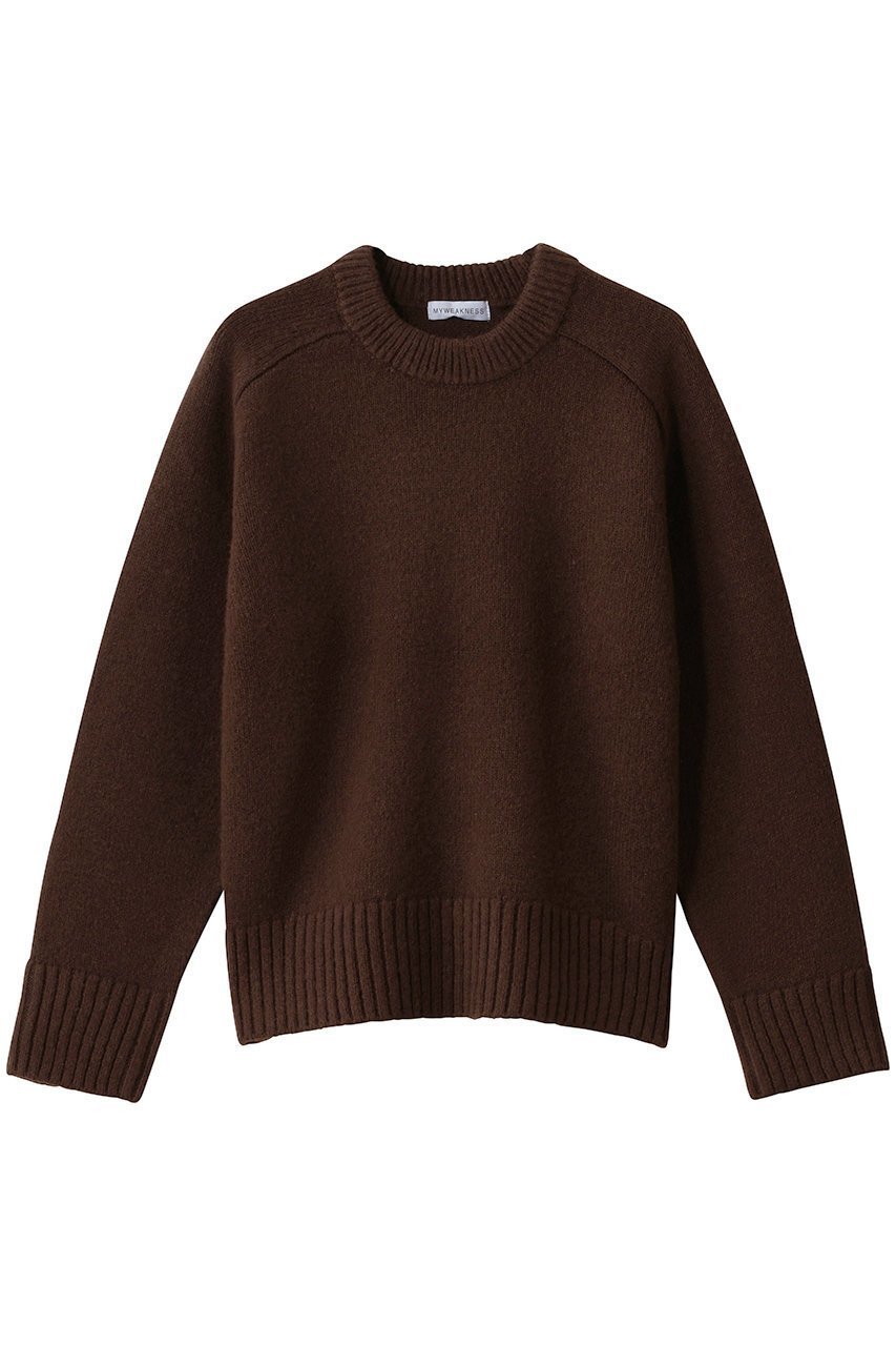 【マイ ウィークネス/MY WEAKNESS】のHilja Knit インテリア・キッズ・メンズ・レディースファッション・服の通販 founy(ファニー) 　ファッション　Fashion　レディースファッション　Fashion for Women　トップス・カットソー　Cut & Sew Tops　ニット　Knit Tops & Sweaters　カジュアルプルオーバー・ニットトップス　Pullovers & Knit Tops / Casual Pullovers　ベーシック　Basic, Essential　定番　Standard, Basic Item　新作・新入荷　New Arrivals / New In　ブラウン|ID: prp329100004769282 ipo3291000000034544354
