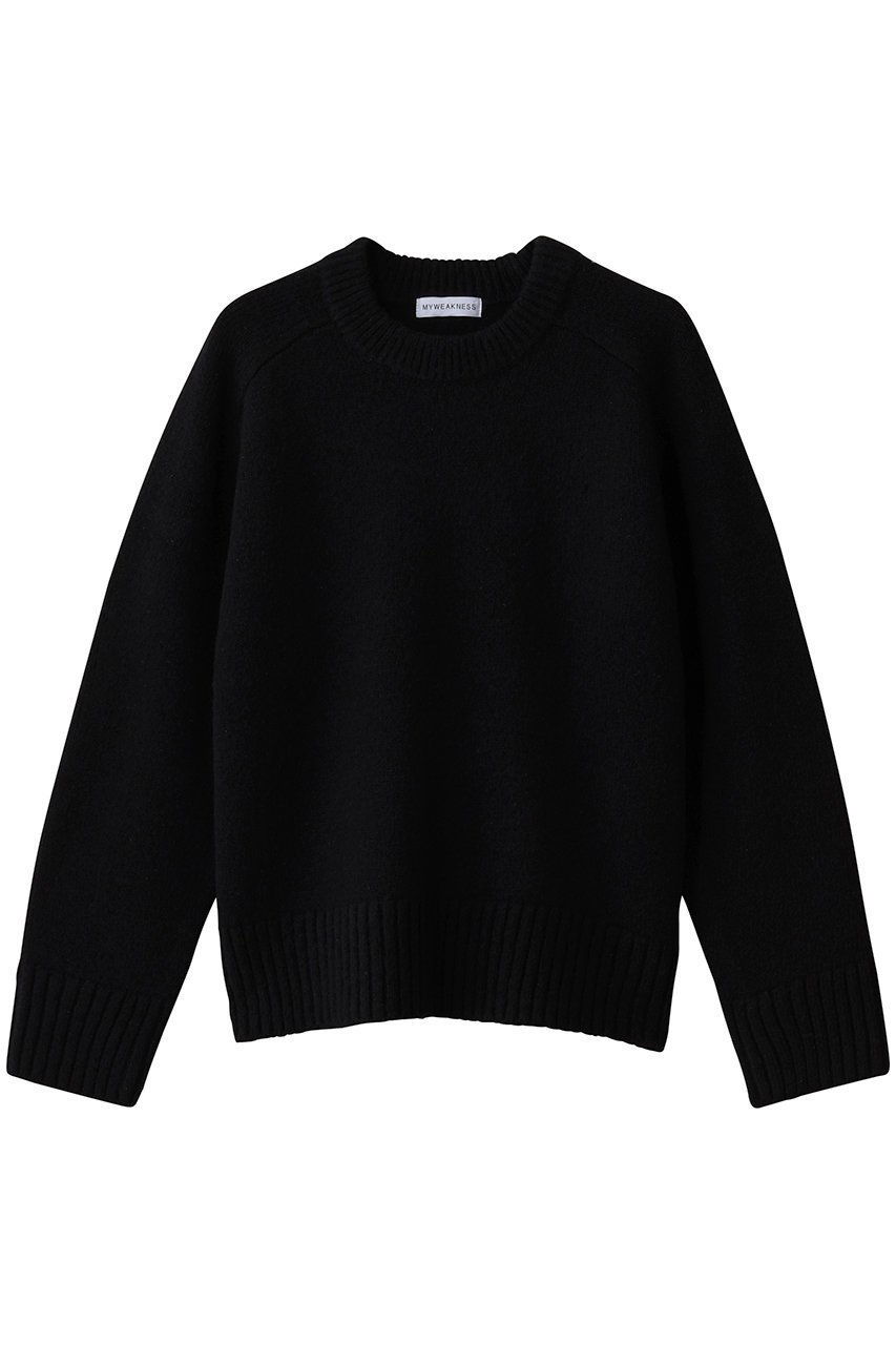 【マイ ウィークネス/MY WEAKNESS】のHilja Knit インテリア・キッズ・メンズ・レディースファッション・服の通販 founy(ファニー) 　ファッション　Fashion　レディースファッション　Fashion for Women　トップス・カットソー　Cut & Sew Tops　ニット　Knit Tops & Sweaters　カジュアルプルオーバー・ニットトップス　Pullovers & Knit Tops / Casual Pullovers　ベーシック　Basic, Essential　定番　Standard, Basic Item　新作・新入荷　New Arrivals / New In　ブラック|ID: prp329100004769282 ipo3291000000034544355