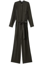 【マイ ウィークネス/MY WEAKNESS】のHilja All In One 人気、トレンドファッション・服の通販 founy(ファニー) ファッション Fashion レディースファッション Fashion for Women パンツ Pants & Trousers とろみ Fluid, Flowy Fabric キュプラ Cupro, Eco Fabric ストレート Straight, Straight Cut スニーカー Sneakers, Trainers エレガント 上品 Elegant 新作・新入荷 New Arrivals / New In thumbnail ダークオリーブ|ID: prp329100004769285 ipo3291000000034544380