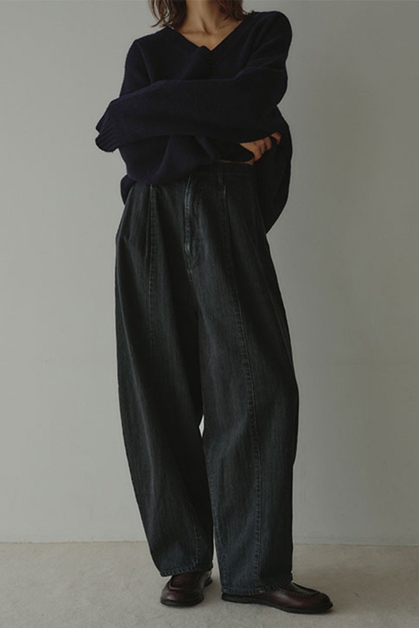 【エトレトウキョウ/ETRE TOKYO】のカーヴィータックデニムパンツ 人気、トレンドファッション・服の通販 founy(ファニー) 　ファッション　Fashion　レディースファッション　Fashion for Women　パンツ　Pants & Trousers　デニムパンツ・ジーンズ・美脚デニム　Denim Jeans & Pants　おすすめ　Recommended / Our Picks　ショート　Short, Short Length　スニーカー　Sneakers, Trainers　デニム　Denim, Jeans Material　バランス　Balance, Style Balance　フォルム　Silhouette, Form　フロント　Front, Front Design　ワイド　Wide, Wide Fit　新作・新入荷　New Arrivals / New In　日本製　Made In Japan　 other-1|ID: prp329100004770097 ipo3291000000034554355