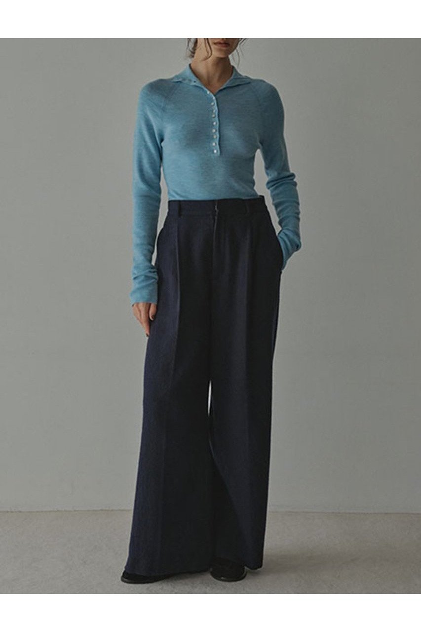 【エトレトウキョウ/ETRE TOKYO】のウールツイルセミワイドパンツ 人気、トレンドファッション・服の通販 founy(ファニー) 　ファッション　Fashion　レディースファッション　Fashion for Women　パンツ　Pants & Trousers　カットソー　Cut and Sewn Top　スウェット / スエット　Sweatshirt, Sweatwear　セットアップ　Set-Up, Coordinated Outfit　センター　Center, Center Line　ツイル　Twist, Twisted Detail　フラップ　Flap, Flap Pocket　ポケット　Pocket, Pocket Detail　ミックス　Mix, Mixed Style　A/W・秋冬　Autumn/Winter　新作・新入荷　New Arrivals / New In　other-4|ID: prp329100004770098 ipo3291000000034554369