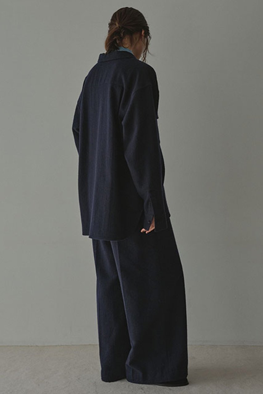 【エトレトウキョウ/ETRE TOKYO】のウールツイルセミワイドパンツ 人気、トレンドファッション・服の通販 founy(ファニー) 　ファッション　Fashion　レディースファッション　Fashion for Women　パンツ　Pants & Trousers　カットソー　Cut and Sewn Top　スウェット / スエット　Sweatshirt, Sweatwear　セットアップ　Set-Up, Coordinated Outfit　センター　Center, Center Line　ツイル　Twist, Twisted Detail　フラップ　Flap, Flap Pocket　ポケット　Pocket, Pocket Detail　ミックス　Mix, Mixed Style　A/W・秋冬　Autumn/Winter　新作・新入荷　New Arrivals / New In　other-8|ID: prp329100004770098 ipo3291000000034554373