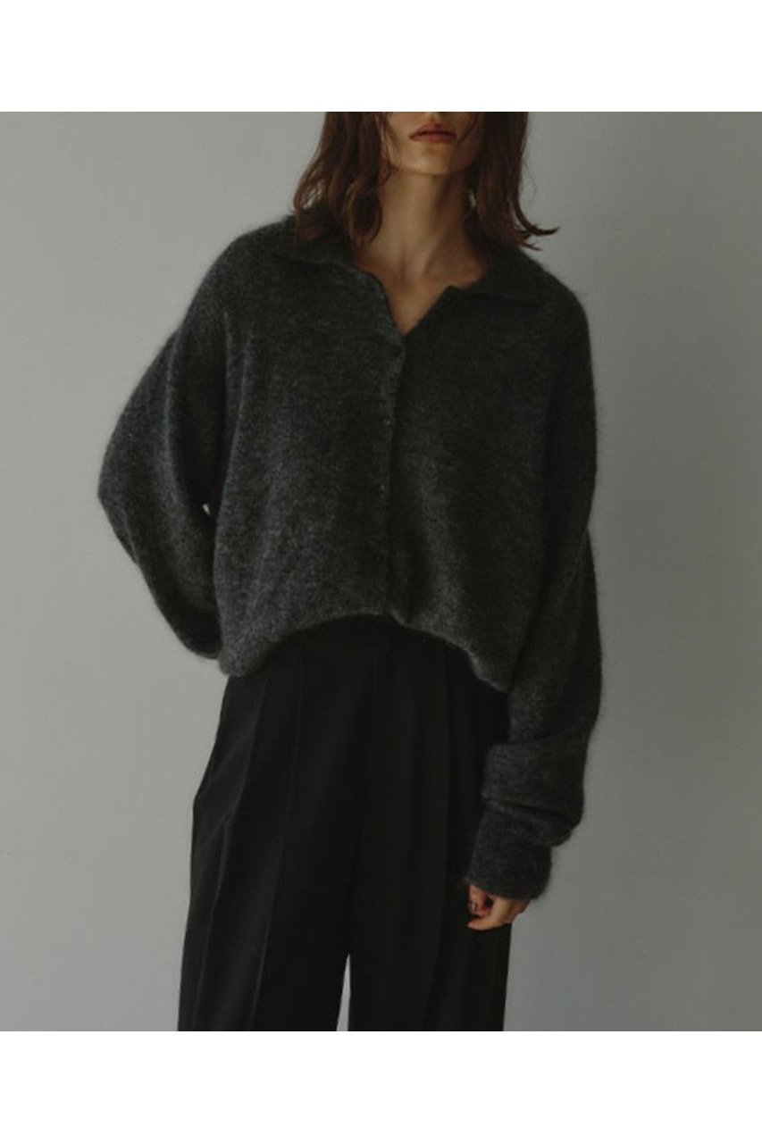 【エトレトウキョウ/ETRE TOKYO】のモヘヤニットシャツ インテリア・キッズ・メンズ・レディースファッション・服の通販 founy(ファニー) ファッション Fashion レディースファッション Fashion for Women トップス・カットソー Cut & Sew Tops ニット Knit Tops & Sweaters カーディガン・羽織り Layered Style Cardigans シャツ・ブラウス・オフィスカジュアル Elegant Blouses & Button-Ups おすすめ Recommended / Our Picks カーディガン Cardigan, Knitwear バランス Balance, Style Balance リラックス Relax, Relaxed Fit ロング Long, Long-Length ワイド Wide, Wide Fit 新作・新入荷 New Arrivals / New In 防寒 Cold Protection, Winter-Ready チャコールグレー|ID: prp329100004770100 ipo3291000000034554387