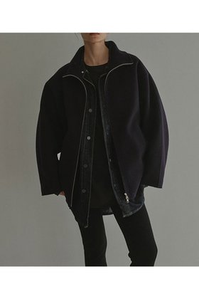 【エトレトウキョウ/ETRE TOKYO】のメルトンスタンドネックリバーブルゾン 人気、トレンドファッション・服の通販 founy(ファニー) ファッション Fashion レディースファッション Fashion for Women アウター Coat / Outerwear Collection レディースジャケット・軽アウター Jackets ブルゾンジャケット・スポーティアウター Blouson Jackets ギャザー Gathered, Ruffled コンパクト Compact, Small Size シンプル Simple, Minimal ジャケット Jacket, Outerwear スタイリッシュ Stylish, Fashionable スタンド Stand Collar, Upright Stand ブルゾン Blouson, Bomber Jacket メルトン Melton, Heavy Wool リラックス Relax, Relaxed Fit 新作・新入荷 New Arrivals / New In |ID:prp329100004770103