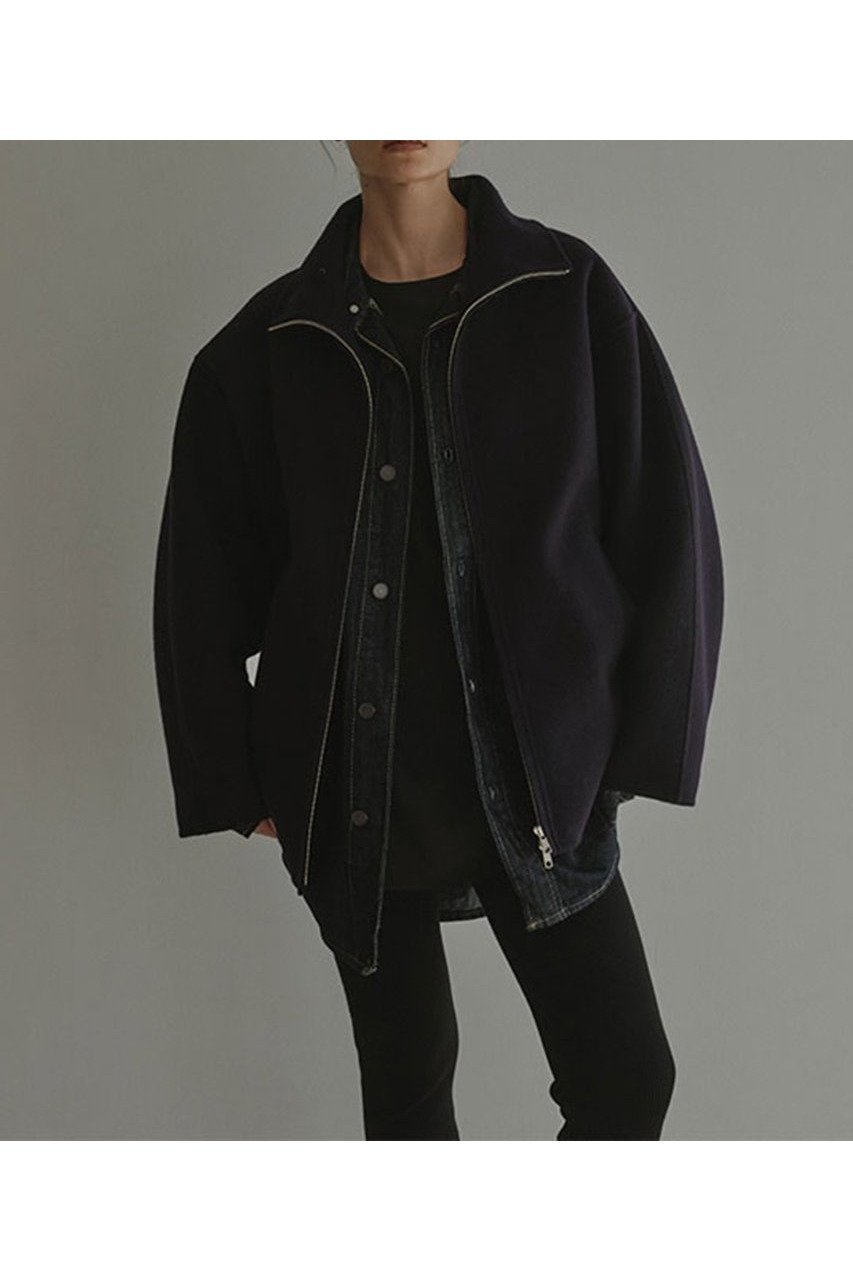 【エトレトウキョウ/ETRE TOKYO】のメルトンスタンドネックリバーブルゾン 人気、トレンドファッション・服の通販 founy(ファニー) 　ファッション　Fashion　レディースファッション　Fashion for Women　アウター　Coat / Outerwear Collection　レディースジャケット・軽アウター　Jackets　ブルゾンジャケット・スポーティアウター　Blouson Jackets　ギャザー　Gathered, Ruffled　コンパクト　Compact, Small Size　シンプル　Simple, Minimal　ジャケット　Jacket, Outerwear　スタイリッシュ　Stylish, Fashionable　スタンド　Stand Collar, Upright Stand　ブルゾン　Blouson, Bomber Jacket　メルトン　Melton, Heavy Wool　リラックス　Relax, Relaxed Fit　新作・新入荷　New Arrivals / New In　 other-1|ID: prp329100004770103 ipo3291000000034554412