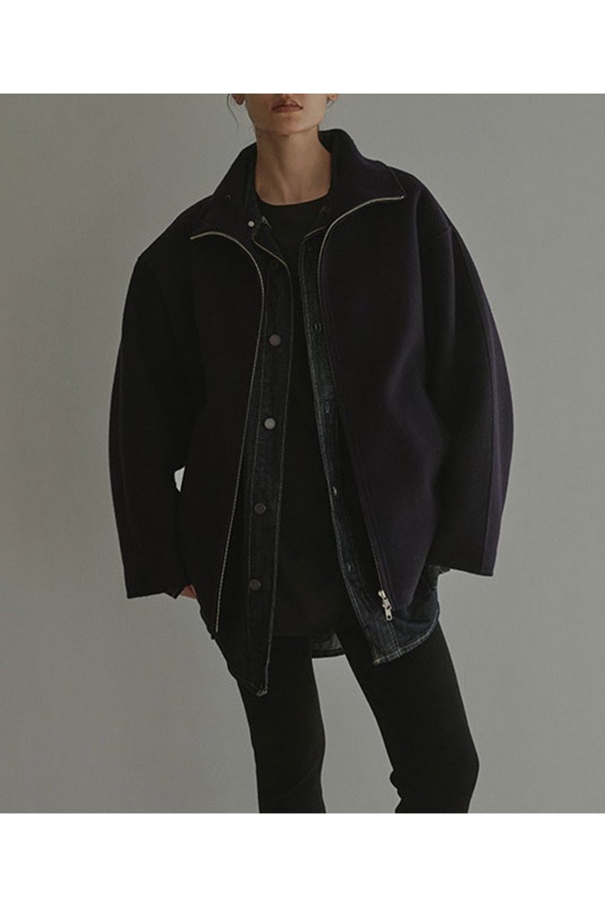 【エトレトウキョウ/ETRE TOKYO】のメルトンスタンドネックリバーブルゾン インテリア・キッズ・メンズ・レディースファッション・服の通販 founy(ファニー) 　ファッション　Fashion　レディースファッション　Fashion for Women　アウター　Coat / Outerwear Collection　レディースジャケット・軽アウター　Jackets　ブルゾンジャケット・スポーティアウター　Blouson Jackets　ギャザー　Gathered, Ruffled　コンパクト　Compact, Small Size　シンプル　Simple, Minimal　ジャケット　Jacket, Outerwear　スタイリッシュ　Stylish, Fashionable　スタンド　Stand Collar, Upright Stand　ブルゾン　Blouson, Bomber Jacket　メルトン　Melton, Heavy Wool　リラックス　Relax, Relaxed Fit　新作・新入荷　New Arrivals / New In　ネイビー|ID: prp329100004770103 ipo3291000000034554413