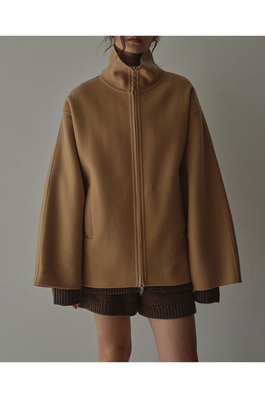 【エトレトウキョウ/ETRE TOKYO】のメルトンスタンドネックリバーブルゾン インテリア・キッズ・メンズ・レディースファッション・服の通販 founy(ファニー) 　ファッション　Fashion　レディースファッション　Fashion for Women　アウター　Coat / Outerwear Collection　レディースジャケット・軽アウター　Jackets　ブルゾンジャケット・スポーティアウター　Blouson Jackets　ギャザー　Gathered, Ruffled　コンパクト　Compact, Small Size　シンプル　Simple, Minimal　ジャケット　Jacket, Outerwear　スタイリッシュ　Stylish, Fashionable　スタンド　Stand Collar, Upright Stand　ブルゾン　Blouson, Bomber Jacket　メルトン　Melton, Heavy Wool　リラックス　Relax, Relaxed Fit　新作・新入荷　New Arrivals / New In　キャメル|ID: prp329100004770103 ipo3291000000034554415