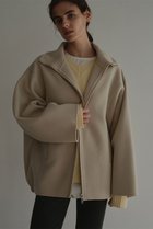 【エトレトウキョウ/ETRE TOKYO】のメルトンスタンドネックリバーブルゾン 人気、トレンドファッション・服の通販 founy(ファニー) ファッション Fashion レディースファッション Fashion for Women アウター Coat / Outerwear Collection レディースジャケット・軽アウター Jackets ブルゾンジャケット・スポーティアウター Blouson Jackets ギャザー Gathered, Ruffled コンパクト Compact, Small Size シンプル Simple, Minimal ジャケット Jacket, Outerwear スタイリッシュ Stylish, Fashionable スタンド Stand Collar, Upright Stand ブルゾン Blouson, Bomber Jacket メルトン Melton, Heavy Wool リラックス Relax, Relaxed Fit thumbnail セージ|ID: prp329100004770103 ipo3291000000035561811