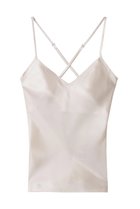 【フートーキョー/Foo Tokyo】のシルクキャミソール 人気、トレンドファッション・服の通販 founy(ファニー) ファッション Fashion レディースファッション Fashion for Women 下着・ランジェリー Lingerie & Intimates その他ランジェリー・インナーアイテム Other Lingerie / Intimates インナー Innerwear キャミソール Camisole, Spaghetti Strap Top シルク Silk, 100% Silk ランジェリー Lingerie, Intimate Wear リラックス Relax, Relaxed Fit エレガント 上品 Elegant thumbnail パールホワイト|ID: prp329100004770105 ipo3291000000035883335