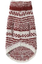 【ベアフット ドリームズ/BAREFOOT DREAMS】の【ペットグッズ】コージーシック チェッカード ストライプ ペット セーター レッド|ID: prp329100004770111 ipo3291000000036207184