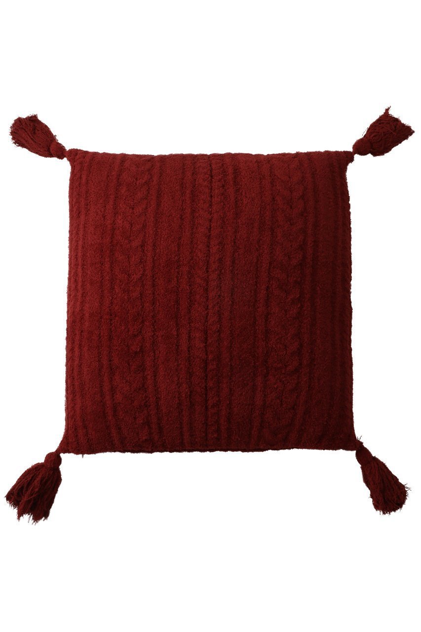 【ベアフット ドリームズ/BAREFOOT DREAMS】の【UNISEX】コージーシック ケーブル タッセル付き ピロー インテリア・キッズ・メンズ・レディースファッション・服の通販 founy(ファニー) ファッション Fashion レディースファッション Fashion for Women ユニセックス Unisex, Genderless クッション Cushion, Throw Pillow クラシック Classic, Timeless Style タッセル Tassel, Fringe リラックス Relax, Relaxed Fit 新作・新入荷 New Arrivals / New In レッド|ID: prp329100004770117 ipo3291000000034554522