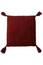 【ベアフット ドリームズ/BAREFOOT DREAMS】の【UNISEX】コージーシック ケーブル タッセル付き ピロー レッド|ID: prp329100004770117 ipo3291000000035924245