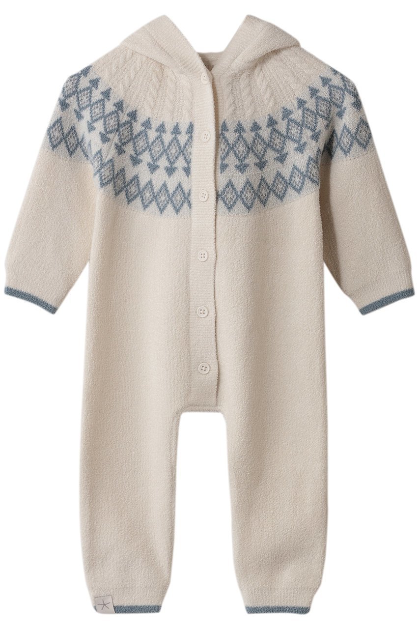 【ベアフットドリームス/BAREFOOT DREAMS / KIDS】の【BABY】コージーシックウルトラライト フェアアイル ロンパース インテリア・キッズ・メンズ・レディースファッション・服の通販 founy(ファニー) 　ファッション　Fashion　キッズファッション　Fashion for Kids　おすすめ　Recommended / Our Picks　クラシック　Classic, Timeless Style　スリーブ　Sleeve, Long Sleeve / Short Sleeve　フロント　Front, Front Design　ベビー　Baby, Babywear　モダン　Modern, Contemporary　ロンパース　Romper, Jumpsuit　クリーム|ID: prp329100004770122 ipo3291000000035588118