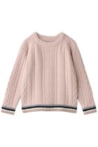【ベアフットドリームス/BAREFOOT DREAMS / KIDS】の【KIDS】コージーシック リブ ケーブル プルオーバー 人気、トレンドファッション・服の通販 founy(ファニー) ファッション Fashion キッズファッション Fashion for Kids トップス・カットソー Cut & Sew Tops クラシック Classic, Timeless Style ストライプ Stripe, Striped Pattern スポーティ Sporty, Casual Athletic スリーブ Sleeve, Long Sleeve / Short Sleeve フィット Fit, Slim Fit リラックス Relax, Relaxed Fit 新作・新入荷 New Arrivals / New In thumbnail ピンク|ID: prp329100004770128 ipo3291000000034554580