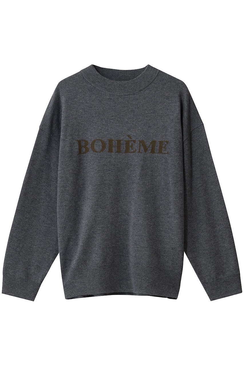 【エリオポール/heliopole】のインターシャロゴニット 人気、トレンドファッション・服の通販 founy(ファニー) 　ファッション　Fashion　レディースファッション　Fashion for Women　トップス・カットソー　Cut & Sew Tops　ニット　Knit Tops & Sweaters　カジュアルプルオーバー・ニットトップス　Pullovers & Knit Tops / Casual Pullovers　カットソー　Cut and Sewn Top　シンプル　Simple, Minimal　ベーシック　Basic, Essential　定番　Standard, Basic Item　新作・新入荷　New Arrivals / New In　 other-1|ID: prp329100004770131 ipo3291000000034554597