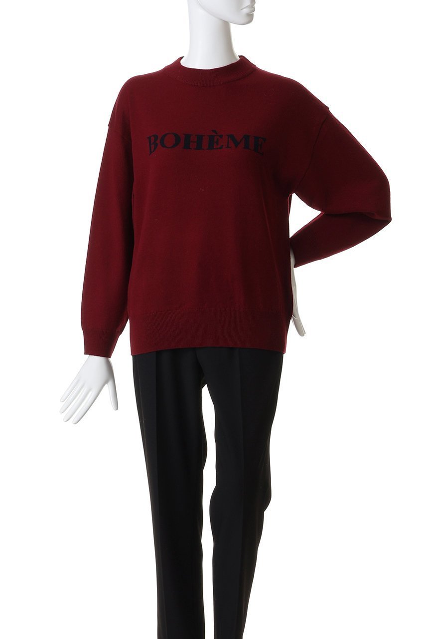 【エリオポール/heliopole】のインターシャロゴニット 人気、トレンドファッション・服の通販 founy(ファニー) 　ファッション　Fashion　レディースファッション　Fashion for Women　トップス・カットソー　Cut & Sew Tops　ニット　Knit Tops & Sweaters　カジュアルプルオーバー・ニットトップス　Pullovers & Knit Tops / Casual Pullovers　カットソー　Cut and Sewn Top　シンプル　Simple, Minimal　ベーシック　Basic, Essential　定番　Standard, Basic Item　新作・新入荷　New Arrivals / New In　other-2|ID: prp329100004770131 ipo3291000000034554605