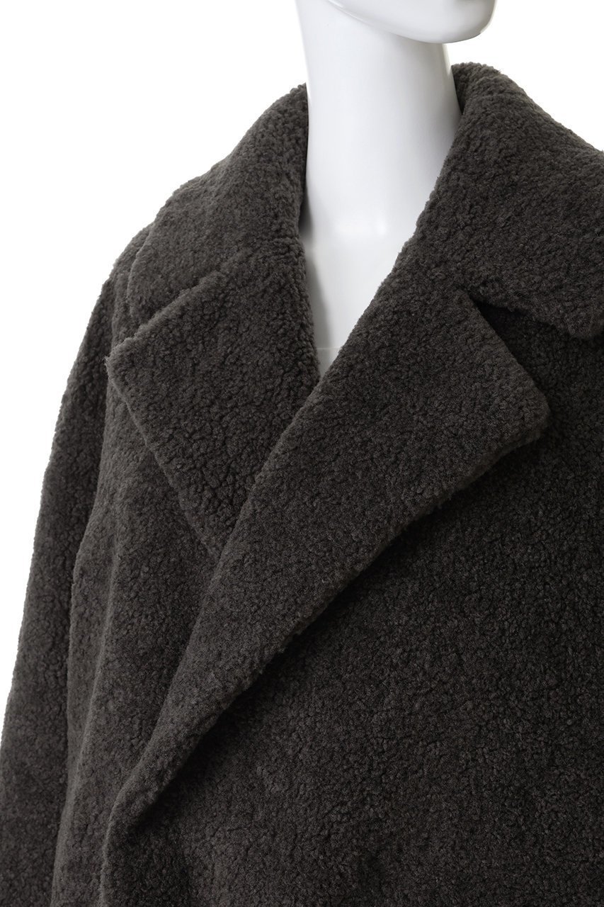 【エリオポール/heliopole】のシープボアチェスターコート 人気、トレンドファッション・服の通販 founy(ファニー) 　ファッション　Fashion　レディースファッション　Fashion for Women　アウター　Coat / Outerwear Collection　コート・ロングコート・ピーコート　Long Coats, Peacoats & More　チェスターコート・ロング丈アウター　Chester Coats / Chesterfield Long Coats　フェミニン　Feminine, Girly　ロング　Long, Long-Length　エレガント 上品　Elegant　other-5|ID: prp329100004770136 ipo3291000000035588157