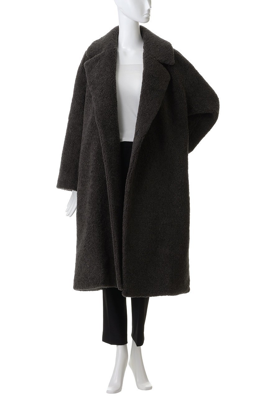 【エリオポール/heliopole】のシープボアチェスターコート 人気、トレンドファッション・服の通販 founy(ファニー) 　ファッション　Fashion　レディースファッション　Fashion for Women　アウター　Coat / Outerwear Collection　コート・ロングコート・ピーコート　Long Coats, Peacoats & More　チェスターコート・ロング丈アウター　Chester Coats / Chesterfield Long Coats　フェミニン　Feminine, Girly　ロング　Long, Long-Length　エレガント 上品　Elegant　other-7|ID: prp329100004770136 ipo3291000000035588160