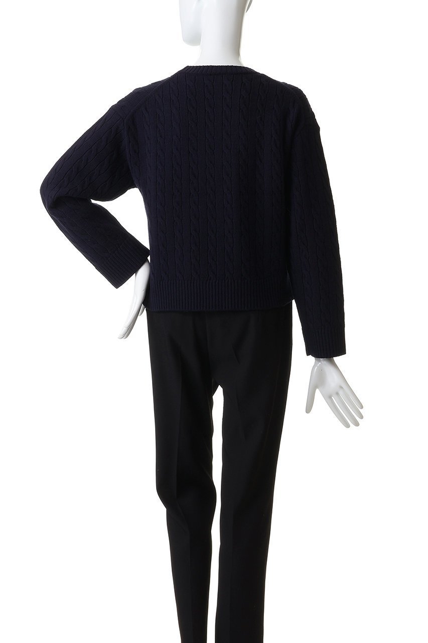 【エリオポール/heliopole】の【Letroyes】ケーブルクルーネックニット 人気、トレンドファッション・服の通販 founy(ファニー) 　ファッション　Fashion　レディースファッション　Fashion for Women　トップス・カットソー　Cut & Sew Tops　ニット　Knit Tops & Sweaters　カジュアルプルオーバー・ニットトップス　Pullovers & Knit Tops / Casual Pullovers　コンパクト　Compact, Small Size　シンプル　Simple, Minimal　フランス　France, French　人気　Popular, Best Seller　新作・新入荷　New Arrivals / New In　other-4|ID: prp329100004770143 ipo3291000000034554705