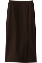 【エリオポール/heliopole】のチェックIラインスカート 人気、トレンドファッション・服の通販 founy(ファニー) ファッション Fashion レディースファッション Fashion for Women スカート Skirts ロングスカート Long Skirts / Maxi & Midi Skirts ストレッチ Stretch, Stretchy Fabric ストレート Straight, Straight Cut スリット Slit, Slit Detail チェック Check, Plaid, Tartan ロング Long, Long-Length 新作・新入荷 New Arrivals / New In thumbnail ブラウン系|ID: prp329100004770147 ipo3291000000034554737