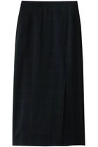 【エリオポール/heliopole】のチェックIラインスカート 人気、トレンドファッション・服の通販 founy(ファニー) ファッション Fashion レディースファッション Fashion for Women スカート Skirts ロングスカート Long Skirts / Maxi & Midi Skirts ストレッチ Stretch, Stretchy Fabric ストレート Straight, Straight Cut スリット Slit, Slit Detail チェック Check, Plaid, Tartan ロング Long, Long-Length 新作・新入荷 New Arrivals / New In thumbnail グリーン系|ID: prp329100004770147 ipo3291000000034554738