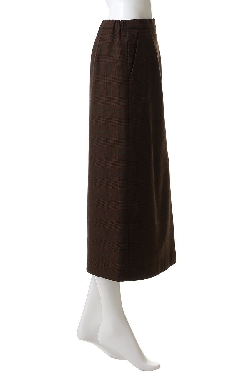 【エリオポール/heliopole】のチェックIラインスカート 人気、トレンドファッション・服の通販 founy(ファニー) 　ファッション　Fashion　レディースファッション　Fashion for Women　スカート　Skirts　ロングスカート　Long Skirts / Maxi & Midi Skirts　ストレッチ　Stretch, Stretchy Fabric　ストレート　Straight, Straight Cut　スリット　Slit, Slit Detail　チェック　Check, Plaid, Tartan　ロング　Long, Long-Length　新作・新入荷　New Arrivals / New In　other-3|ID: prp329100004770147 ipo3291000000034554741