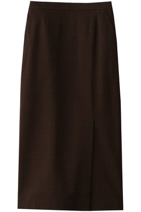 【エリオポール/heliopole】 チェックIラインスカート人気、トレンドファッション・服の通販 founy(ファニー) ファッション Fashion レディースファッション Fashion for Women スカート Skirts ロングスカート Long Skirts / Maxi & Midi Skirts ストレッチ Stretch, Stretchy Fabric ストレート Straight, Straight Cut スリット Slit, Slit Detail チェック Check, Plaid, Tartan ロング Long, Long-Length |ID:prp329100004770147