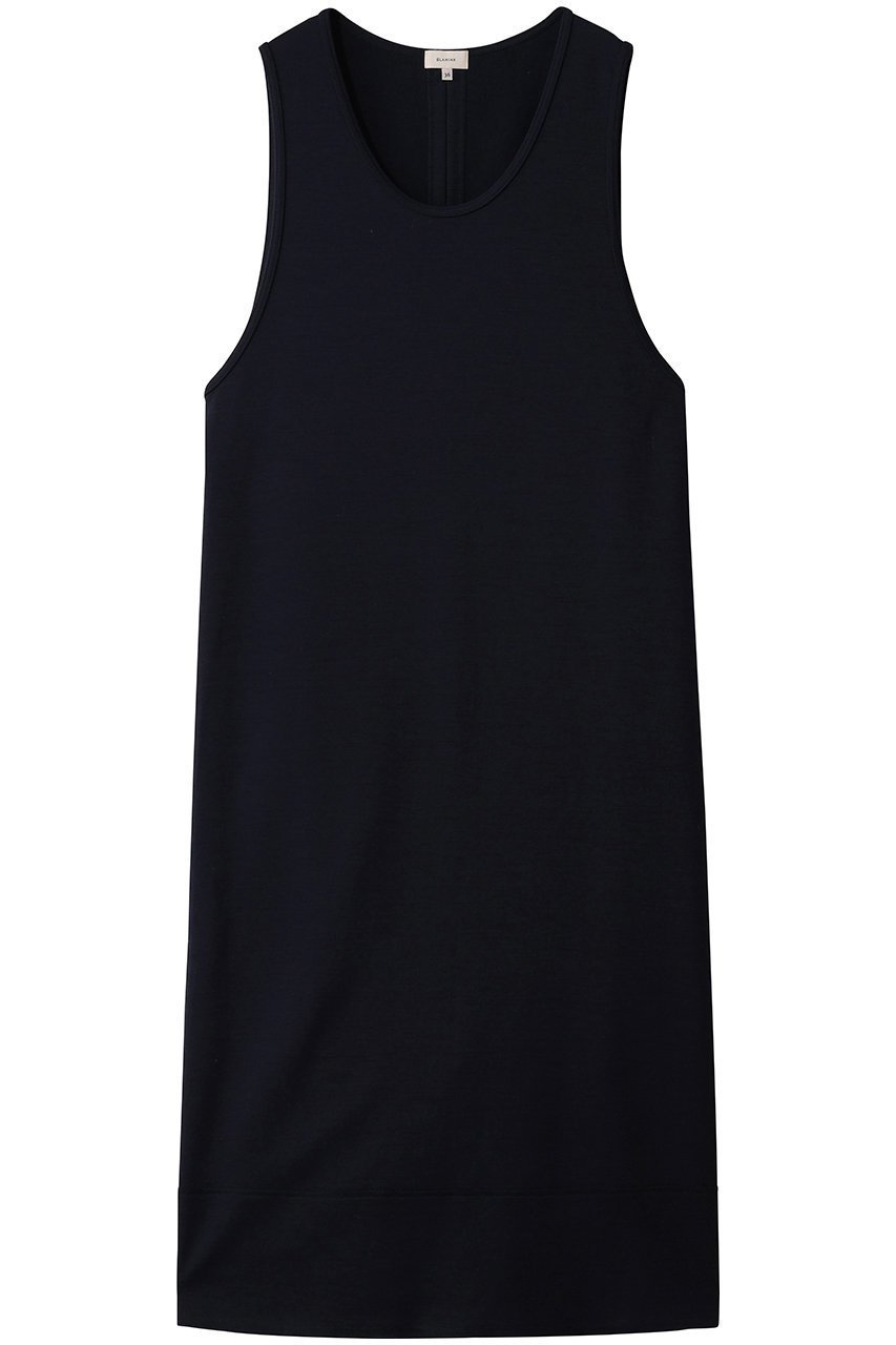 【ブラミンク/BLAMINK】の【BLMK】 Uネックノースリーブワンピース インテリア・キッズ・メンズ・レディースファッション・服の通販 founy(ファニー) 　ファッション　Fashion　レディースファッション　Fashion for Women　ワンピース　Dresses　チュニック　Tunic Tops & Dresses　ストレート　Straight, Straight Cut　タートルネック　Turtleneck, High Neck　チュニック　Tunic, Long Top　ノースリーブ　Sleeveless, No-Sleeve　新作・新入荷　New Arrivals / New In　ネイビー|ID: prp329100004770148 ipo3291000000034554750