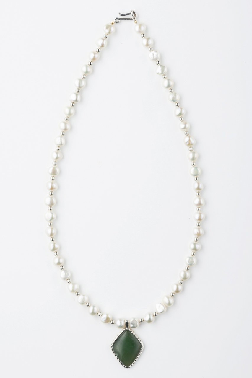 【プリーク/Preek】のSQUARE STONE PEARL ネックレス インテリア・キッズ・メンズ・レディースファッション・服の通販 founy(ファニー) ファッション Fashion レディースファッション Fashion for Women ジュエリー Jewelry ネックレス Necklaces & Pendants ストーン Stone, Gem-Like ネックレス Necklace, Pendant Necklace バロック Baroque, Baroque Design パール Pearl, Pearl Accent モダン Modern, Contemporary 再入荷 Restock / Back in Stock グリーン|ID: prp329100004771150 ipo3291000000034565256